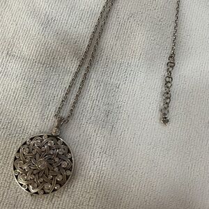 Brighton Silver Ornate Filigree Necklace